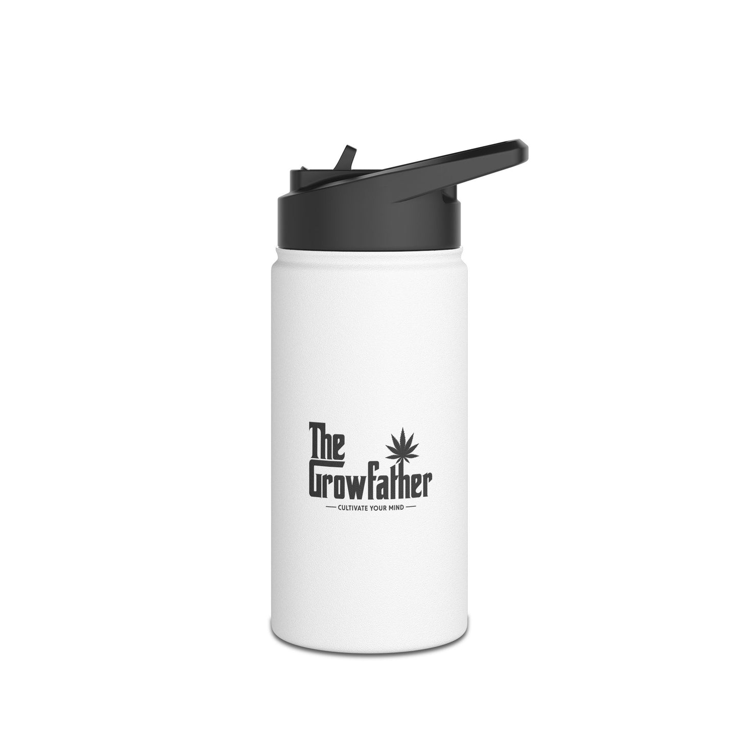 Stainless Steel Water Bottle — "I Need Coffee" Bold Black Typography, Insulated Travel Bottle