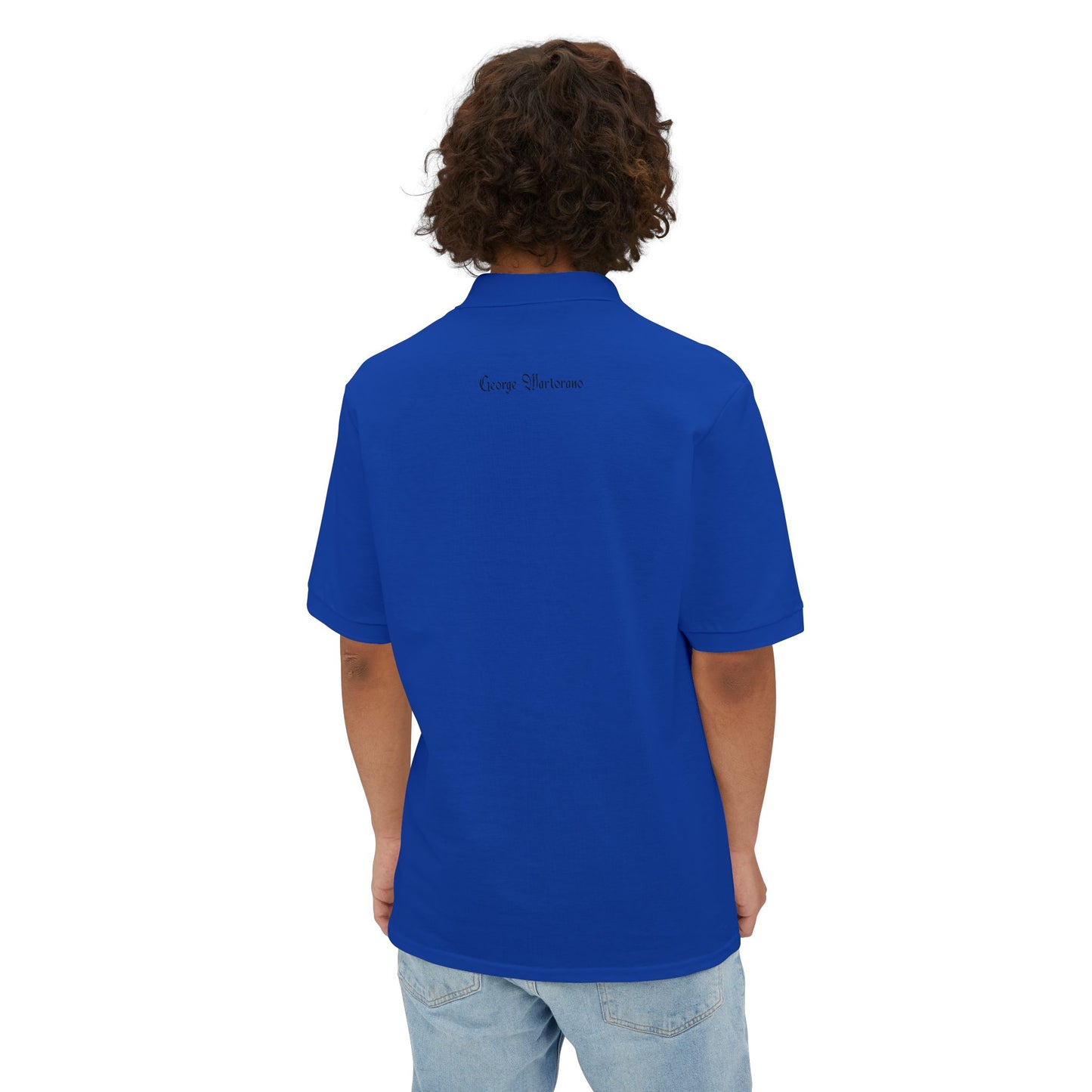 Men's Piqué Polo — Classic Embroidered Logo Performance Golf Shirt