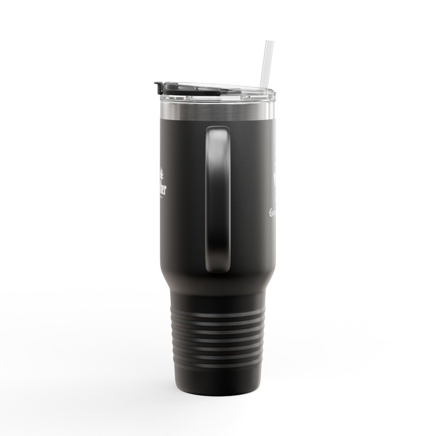 40oz Insulated Travel Mug – “The Growfather” Gardeners Tumbler with Handle