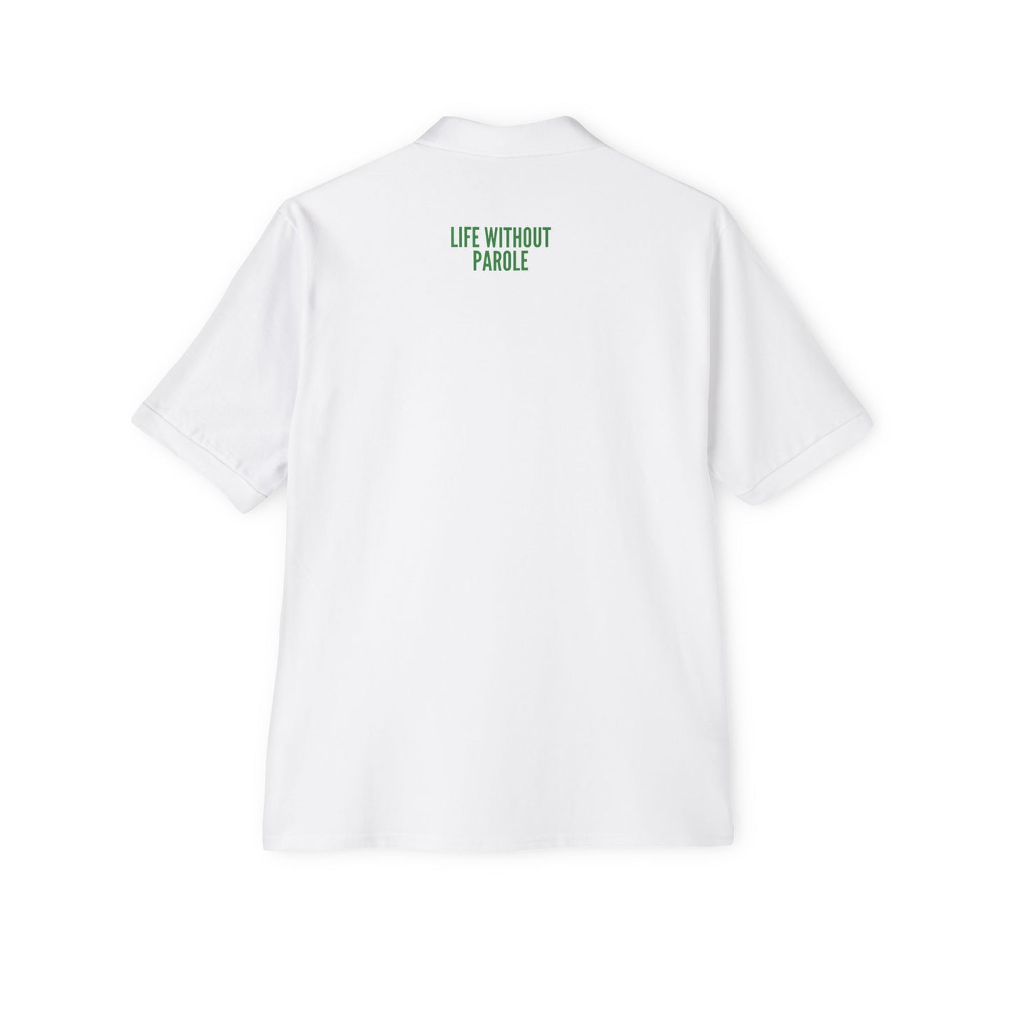 Men's Polo — 'The Growfather' Chest Logo & 'Life Without Parole' Back Statement
