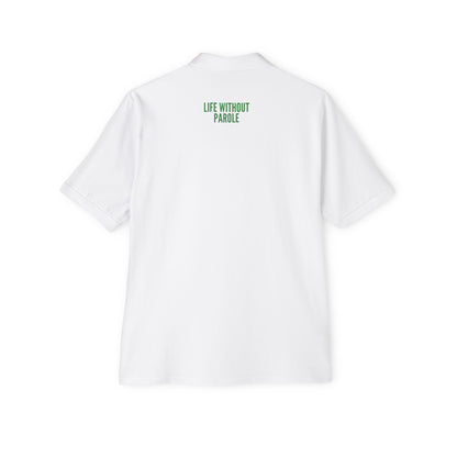 Men's Polo — 'The Growfather' Chest Logo & 'Life Without Parole' Back Statement