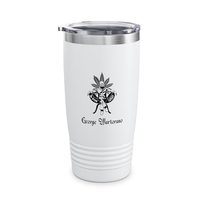 20oz Ringneck Tumbler — Vintage Cannabis Emblem with 'George Warlorano'