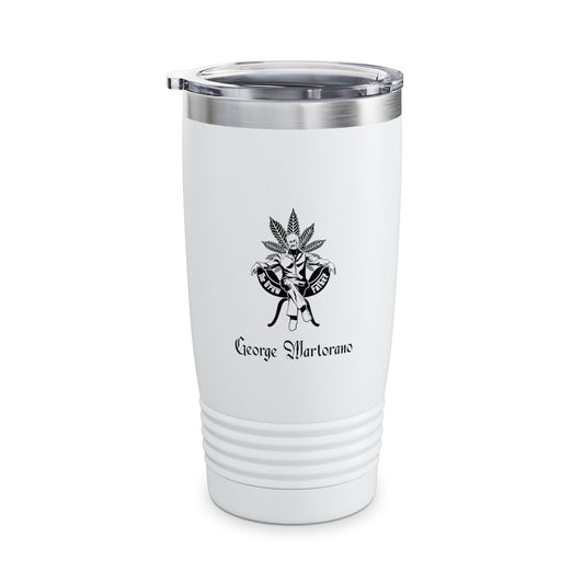 20oz Ringneck Tumbler — Vintage Cannabis Emblem with 'George Warlorano'