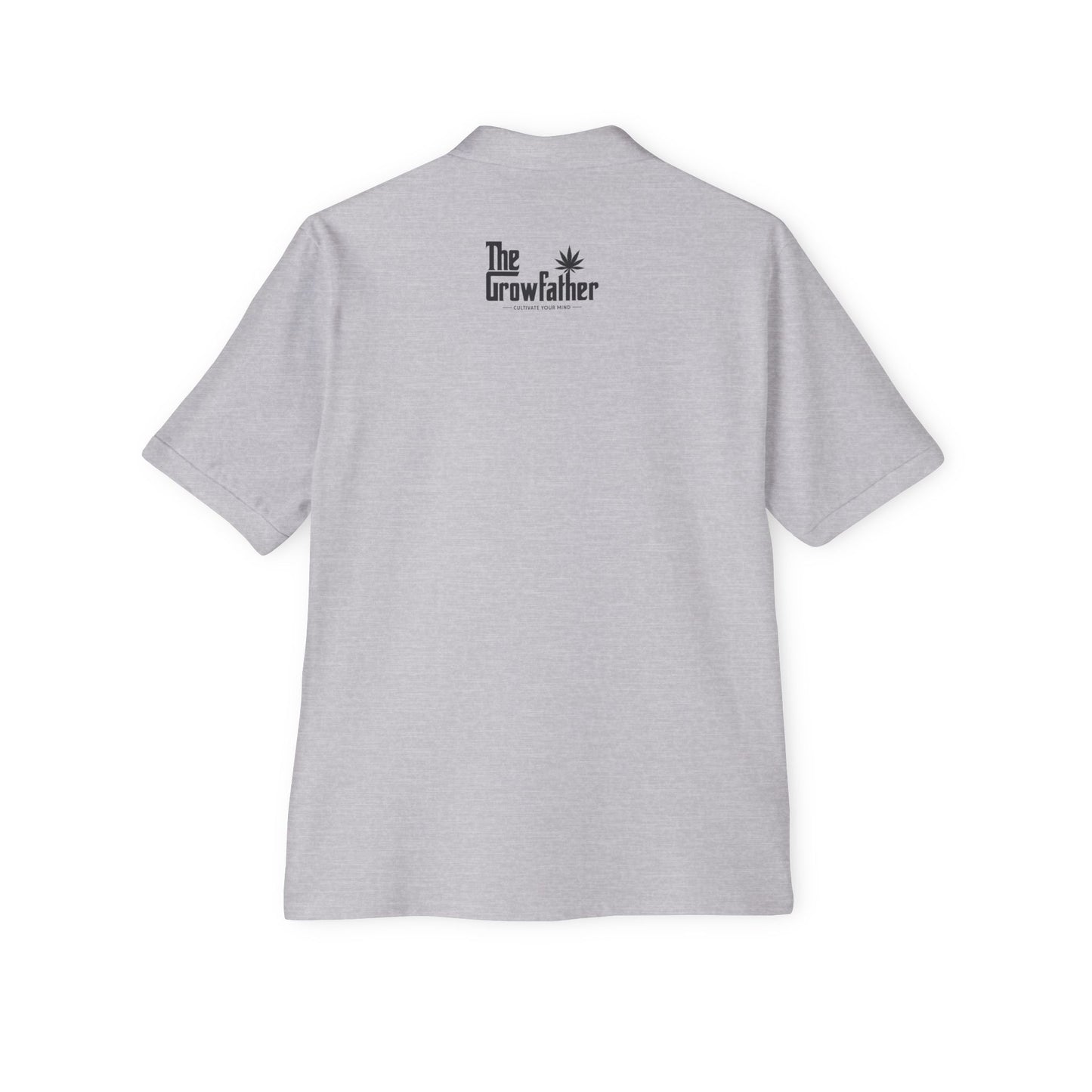 Piqué Polo — 'The Growfather' Logo Chest & Back Golf Shirt