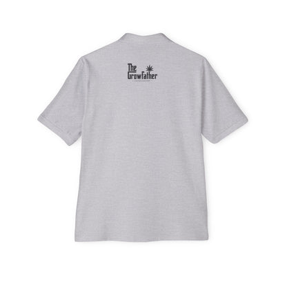 Piqué Polo — 'The Growfather' Logo Chest & Back Golf Shirt