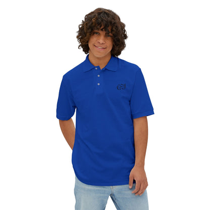 Men's Piqué Polo — Classic Embroidered Logo Performance Golf Shirt