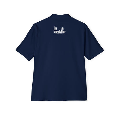 Men's Polo — 'The Growfather' Embroidered Logo Golf & Casual Shirt