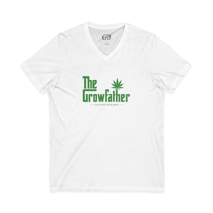 The Growfather V-Neck Tee — Cannabis Grower Cannabis Leaf Shirt