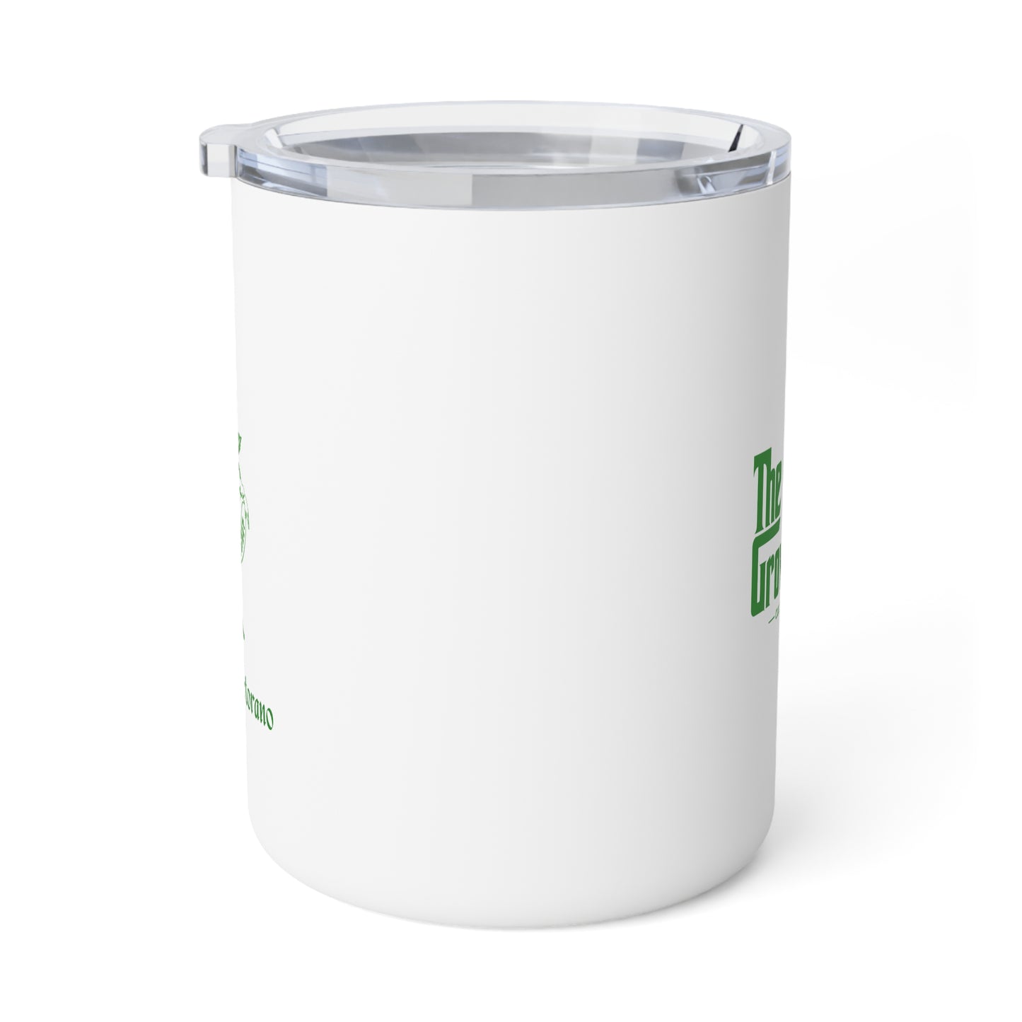 10oz Insulated Coffee Mug — 'Fuel the Gamer' Neon Green Text on Black