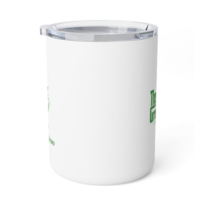 10oz Insulated Coffee Mug — 'Fuel the Gamer' Neon Green Text on Black