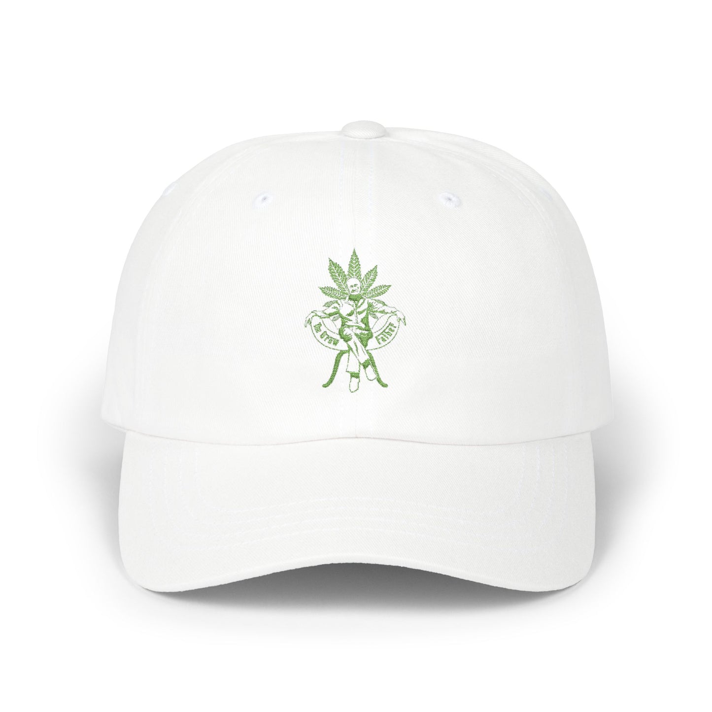 Classic Dad Cap — Green Leaf Spirit Embroidered Baseball Hat