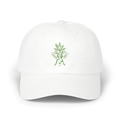 Classic Dad Cap — Green Leaf Spirit Embroidered Baseball Hat