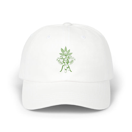 Classic Dad Cap — Green Leaf Spirit Embroidered Baseball Hat
