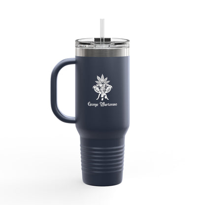 40oz Insulated Travel Mug – Large Stainless Steel Tumbler with Straw & Handle