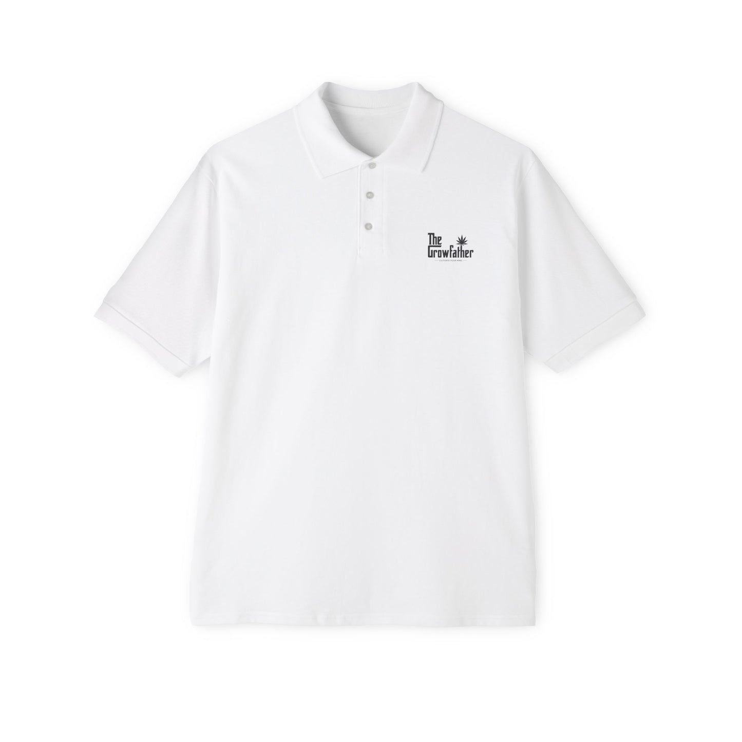 Men's Polo — 'The Crowfather' Chest Logo & 'Life Without Parole' Back Graphic