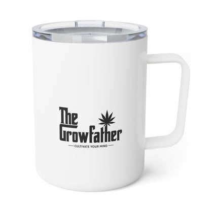 10oz Insulated Coffee Mug - "But First Coffee" Minimalist Travel Tumbler