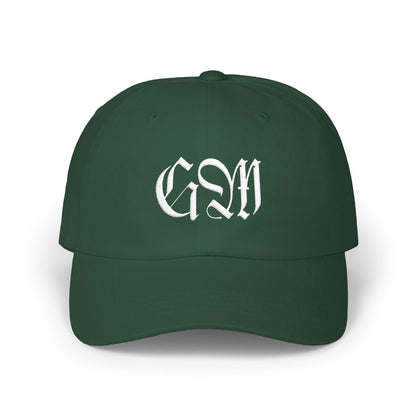 Classic Dad Cap — Gothic Monogram Embroidered Hat