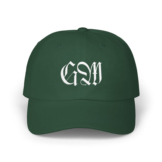 Classic Dad Cap — Gothic Monogram Embroidered Hat