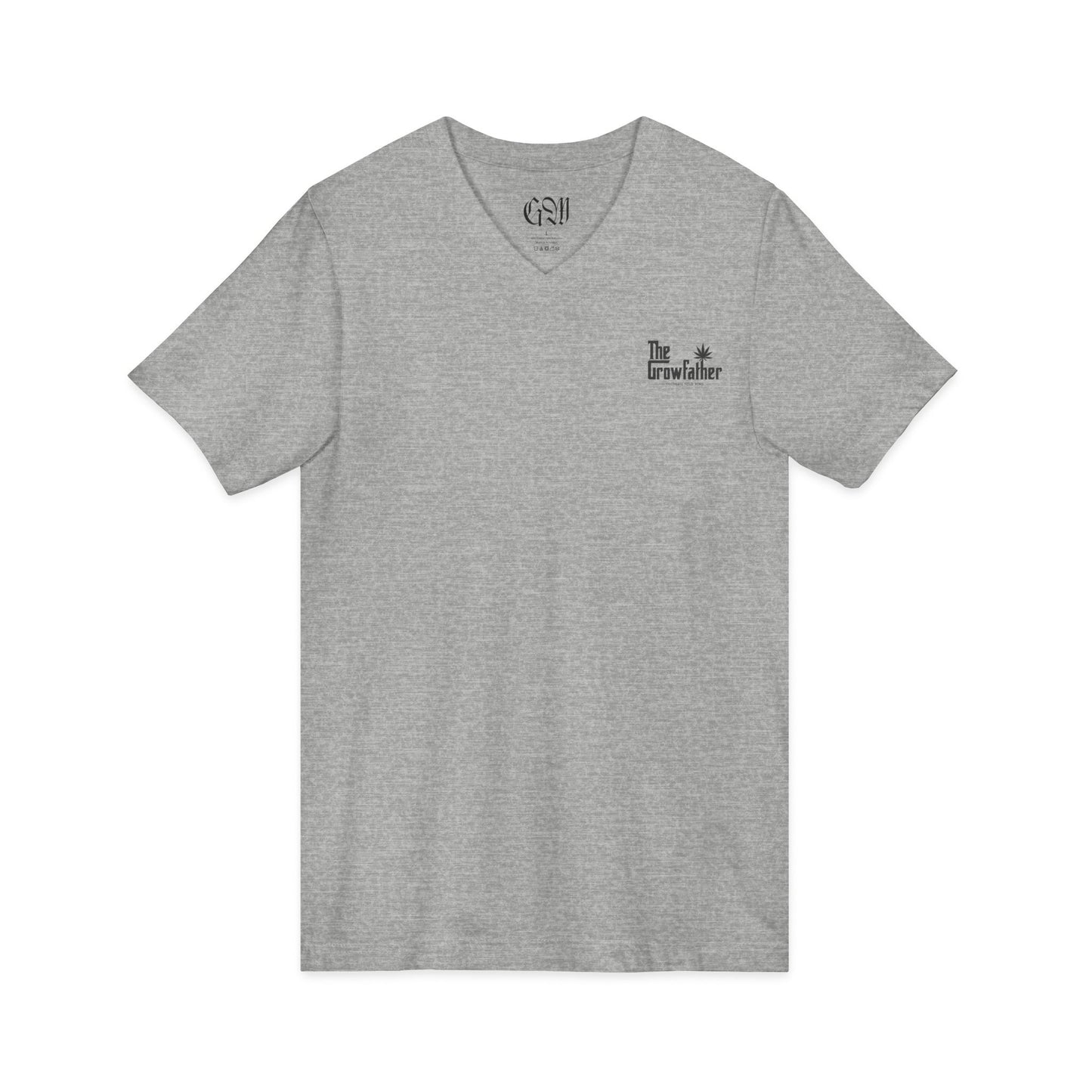 V-Neck Tee — The Grandmother Floral Chest & Back Print