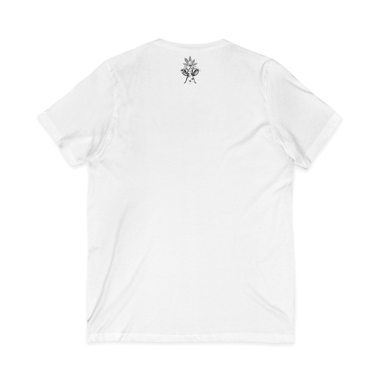 V-Neck Tee — 'The Greenfather' Minimal Botanical Graphic