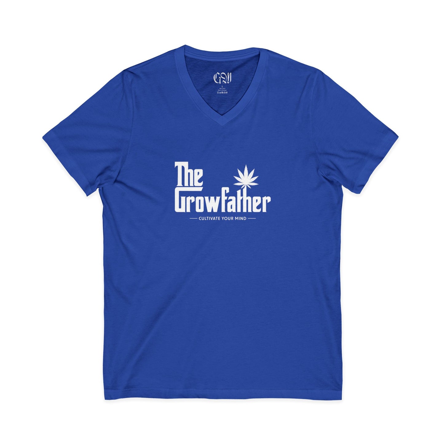 The Growfather V-Neck Tee – Funny Cannabis Gardener Shirt