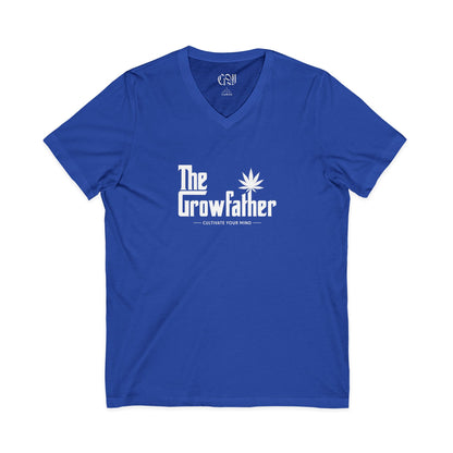 The Growfather V-Neck Tee – Funny Cannabis Gardener Shirt