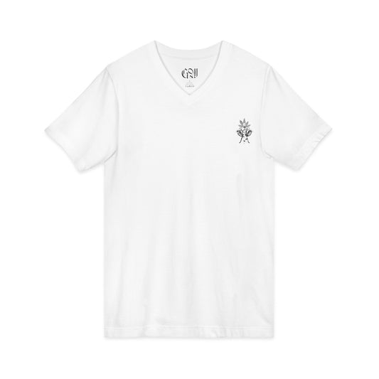 Growfather V-Neck Tee — Lightweight Cannabis Gardener T-Shirt
