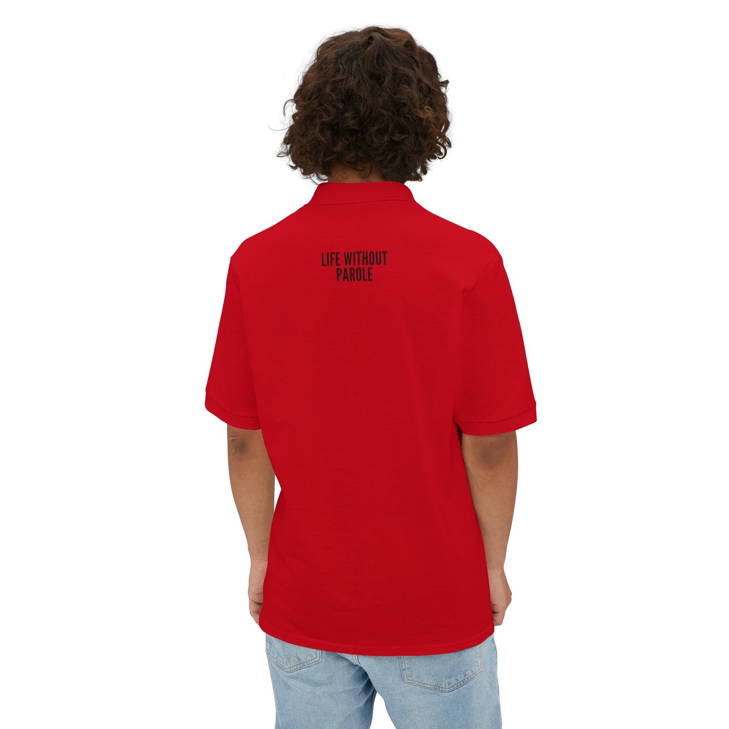 Men's Polo - 'Live Without Limits' Embroidered Casual Golf Shirt