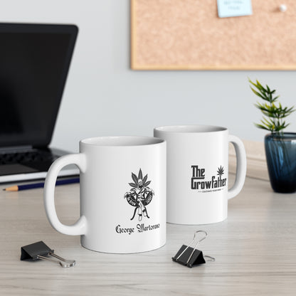 George Marlorano Logo Mug — 11oz Coffee Cup with Vintage Emblem