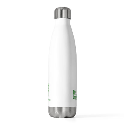 Insulated Bottle — "The Growfather" Green Logo 20oz Vacuum Water Bottle