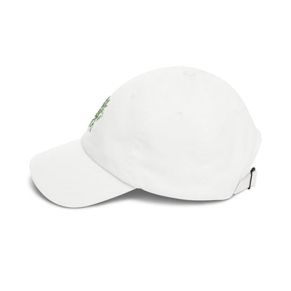Classic Dad Cap — Green Leaf Spirit Embroidered Baseball Hat