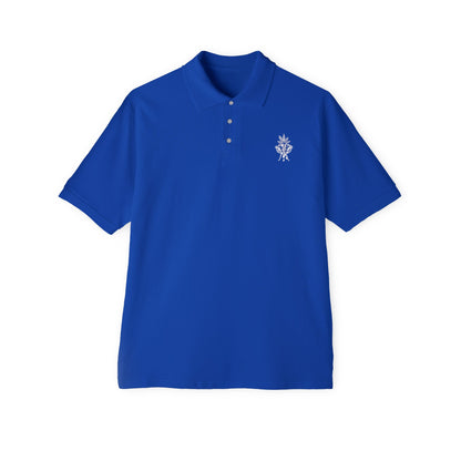 Men's Piqué Polo — Classic Embroidered Crest Golf Polo