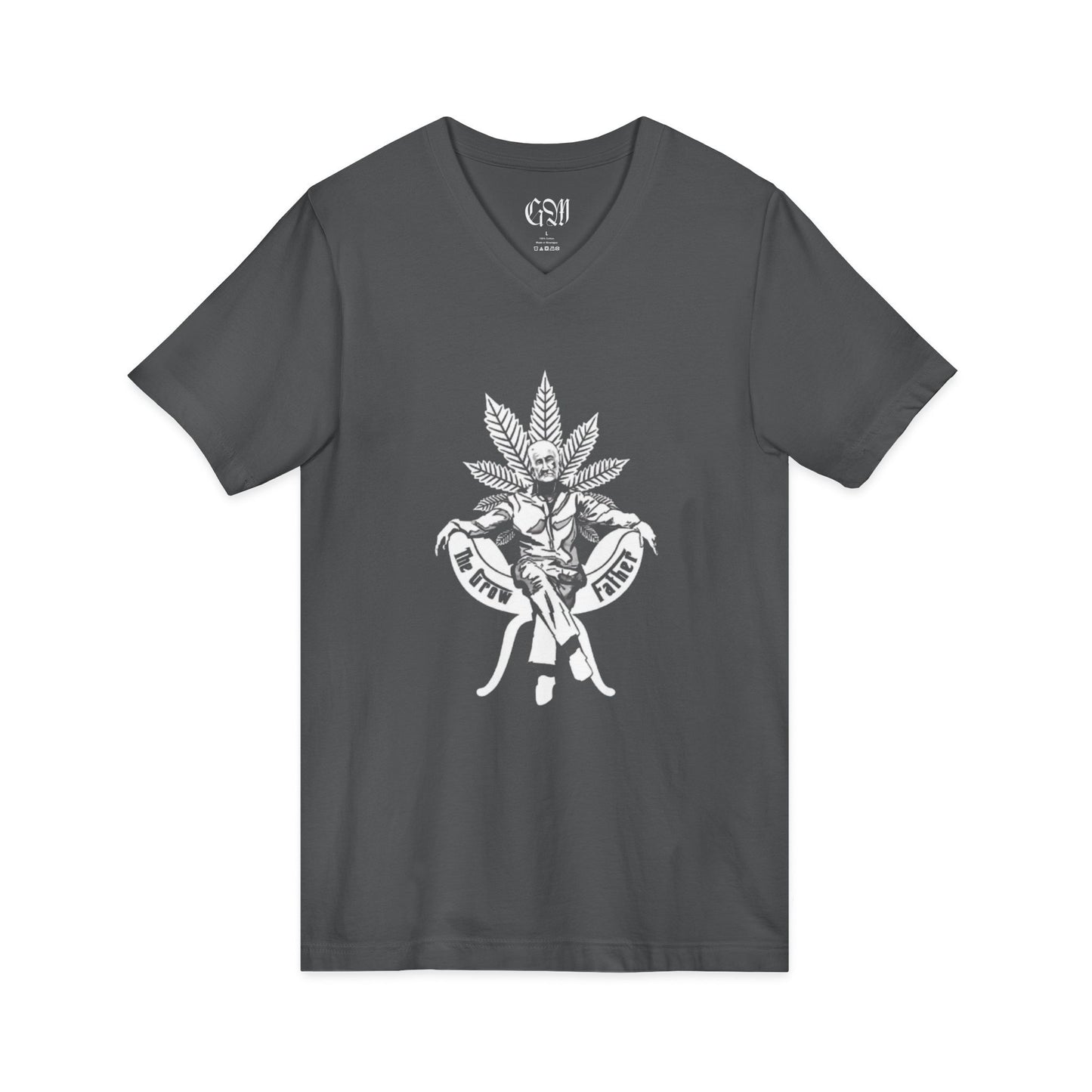 Cannabis Pinup V-Neck Tee — The Growfather Graphic Shirt