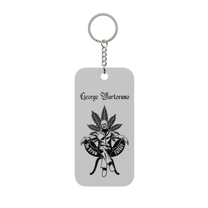 Keychain — "The Growfather" Double-Sided Keychain Charm with "Life Without Parole" Quote
