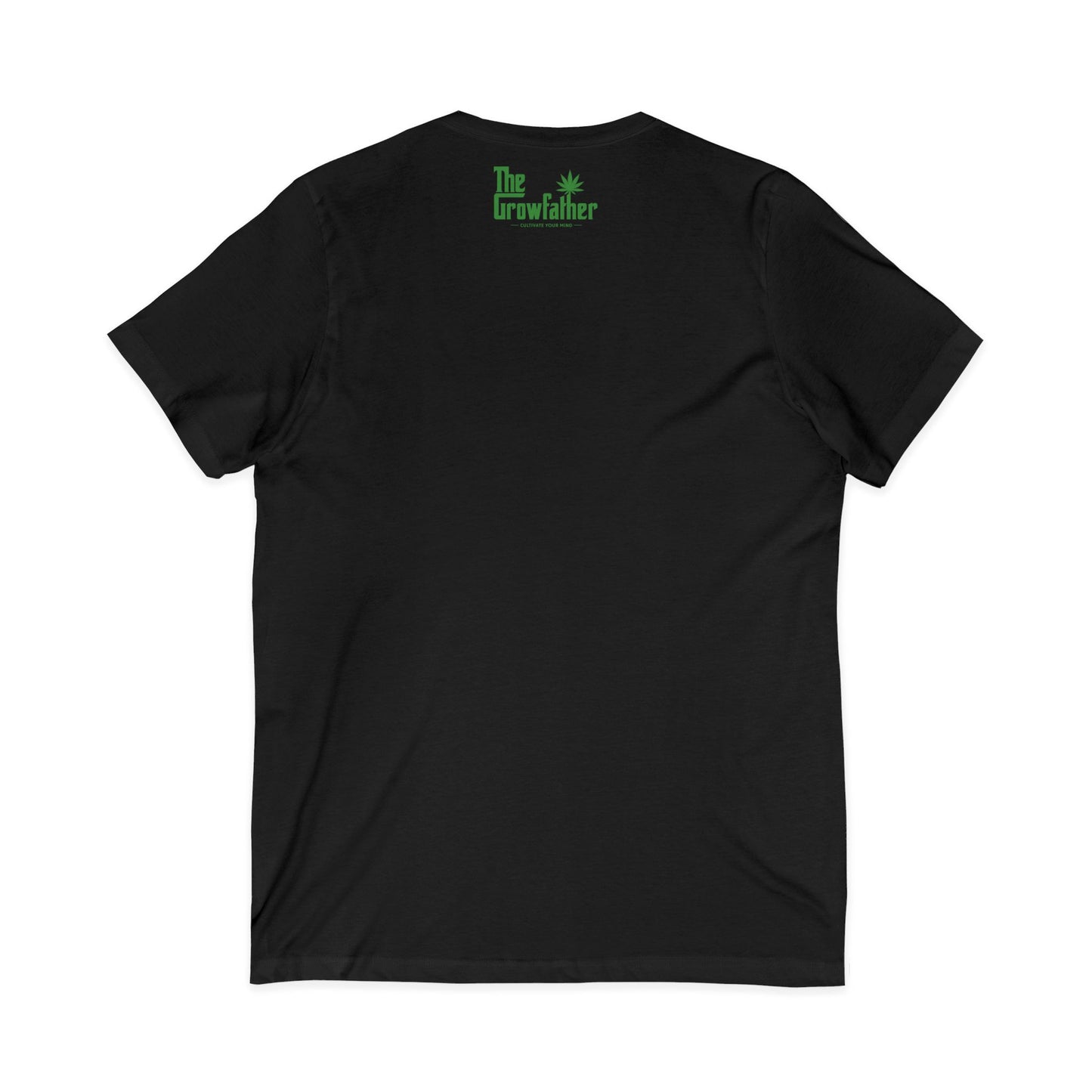 Growfather Cannabis Leaf V‑Neck Tee