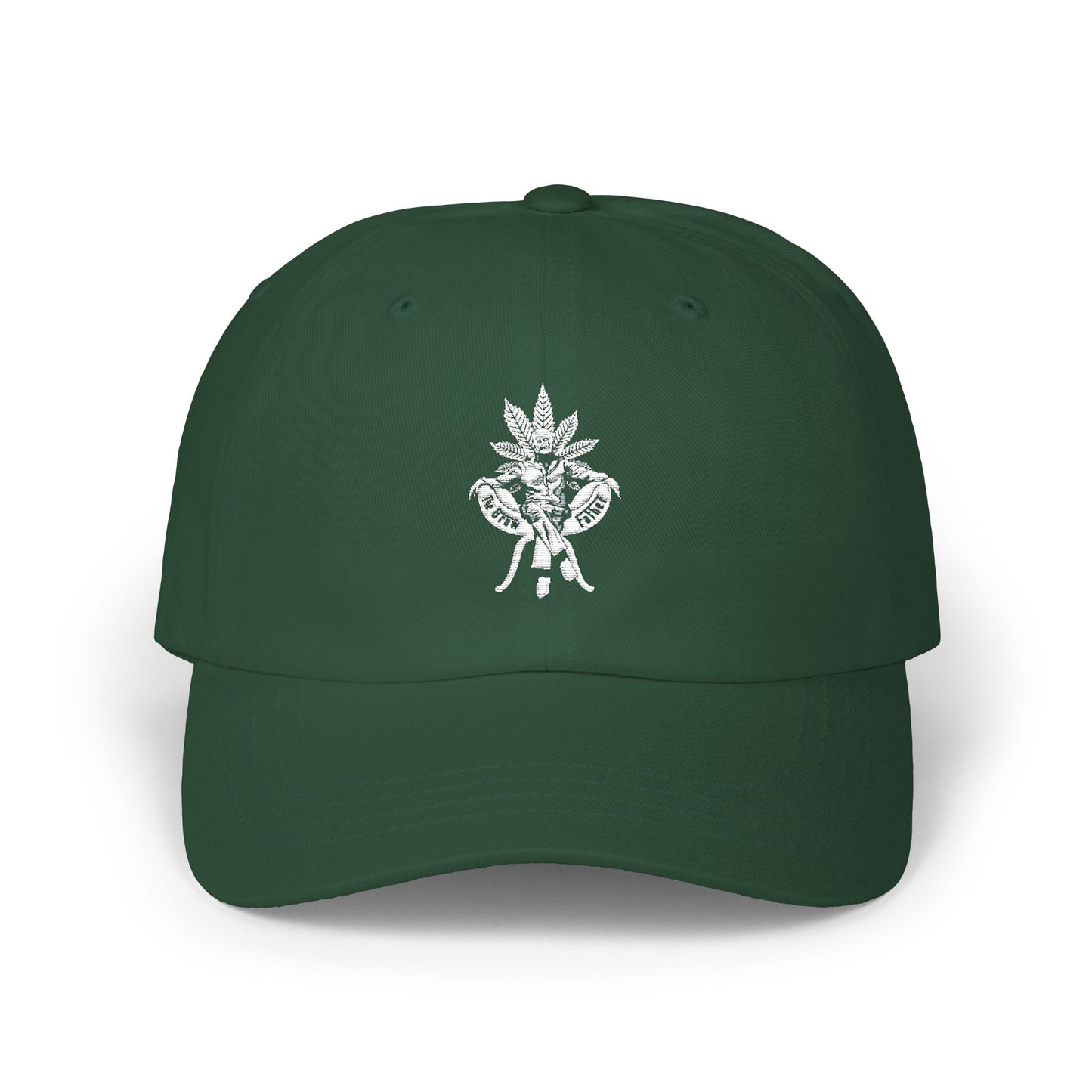 Embroidered Cannabis Heart Dad Cap - Vintage Leaf Love Baseball Hat