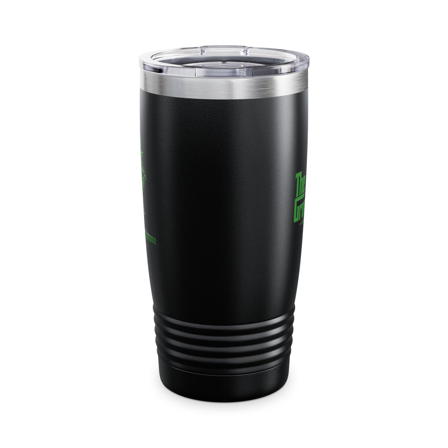 20oz Insulated Tumbler — Green Cannabis Fox Design (George Mortarson)