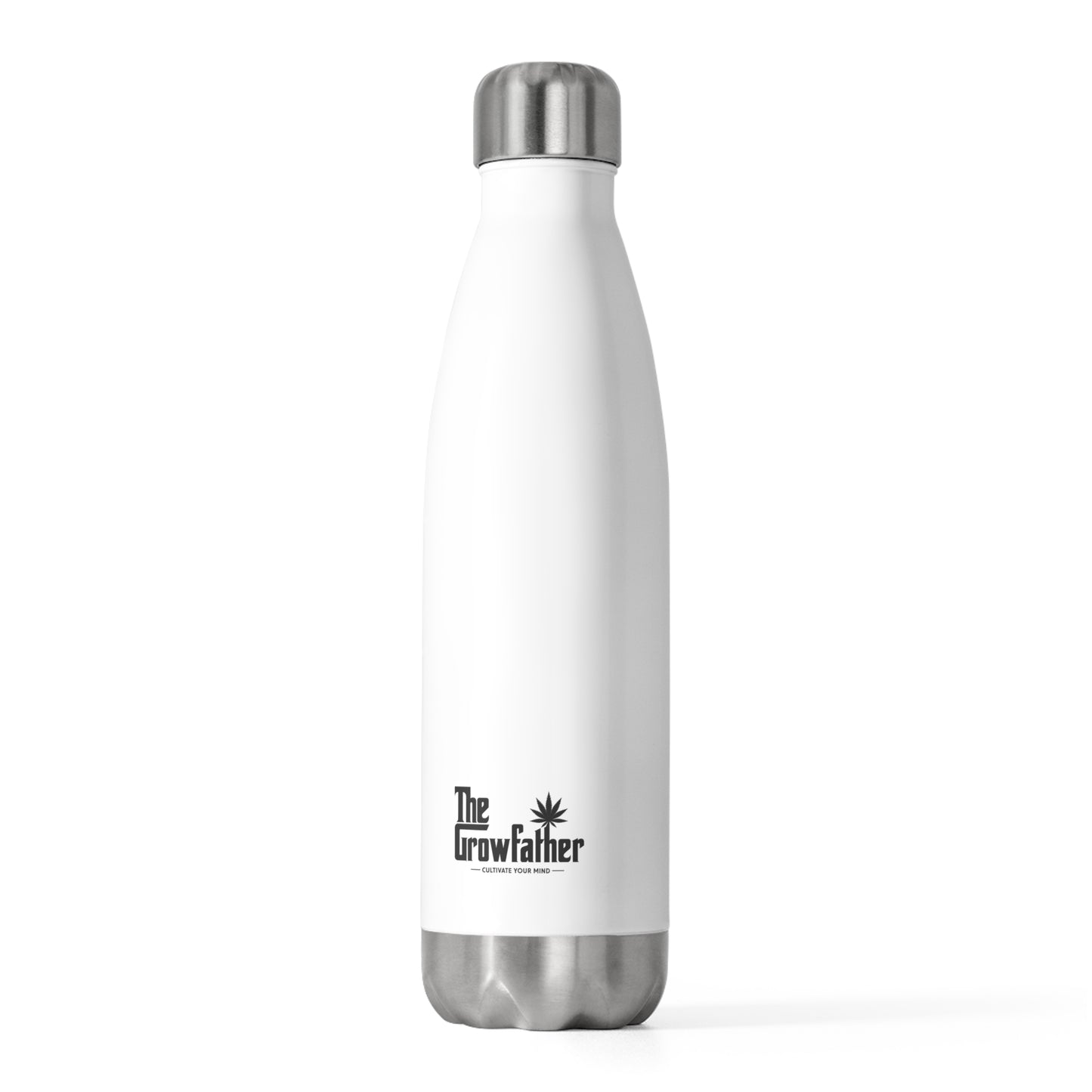 Insulated Bottle — The Growfather Logo 20oz Stainless Travel Flask