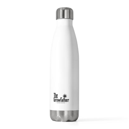 Insulated Bottle — The Growfather Logo 20oz Stainless Travel Flask