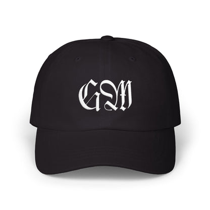 Monogram Gothic Dad Cap — Custom GSM Embroidered Baseball Hat