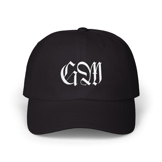 Monogram Gothic Dad Cap — Custom GSM Embroidered Baseball Hat