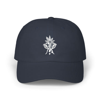 Dad Cap — Vintage Heart & Leaf Embroidered Baseball Hat