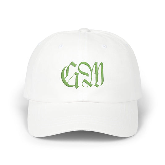 Embroidered Green Monogram Dad Cap