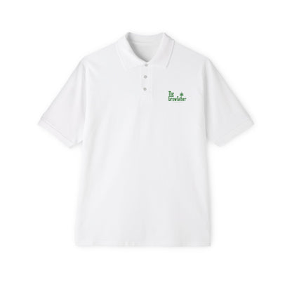 Men's Polo — 'The Growfather' Chest Logo & 'Life Without Parole' Back Statement