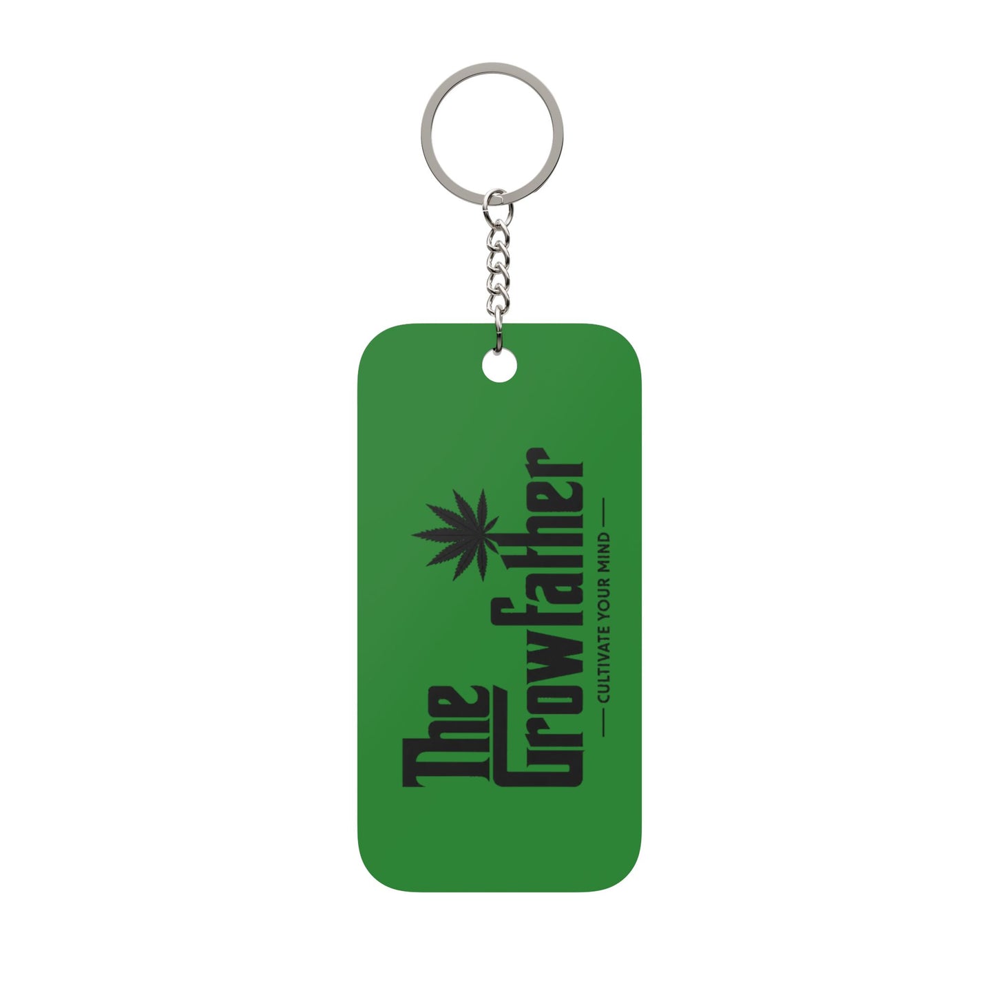 The Growfather Double-Sided Keychain Charm — 'Life Without Parole' Cannabis Keyring