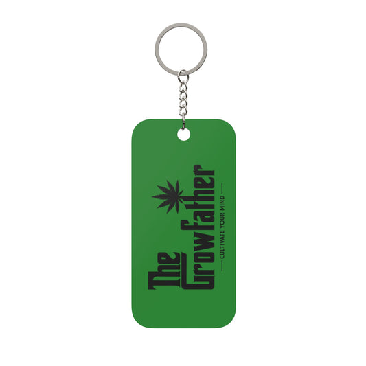 The Growfather Double-Sided Keychain Charm — 'Life Without Parole' Cannabis Keyring