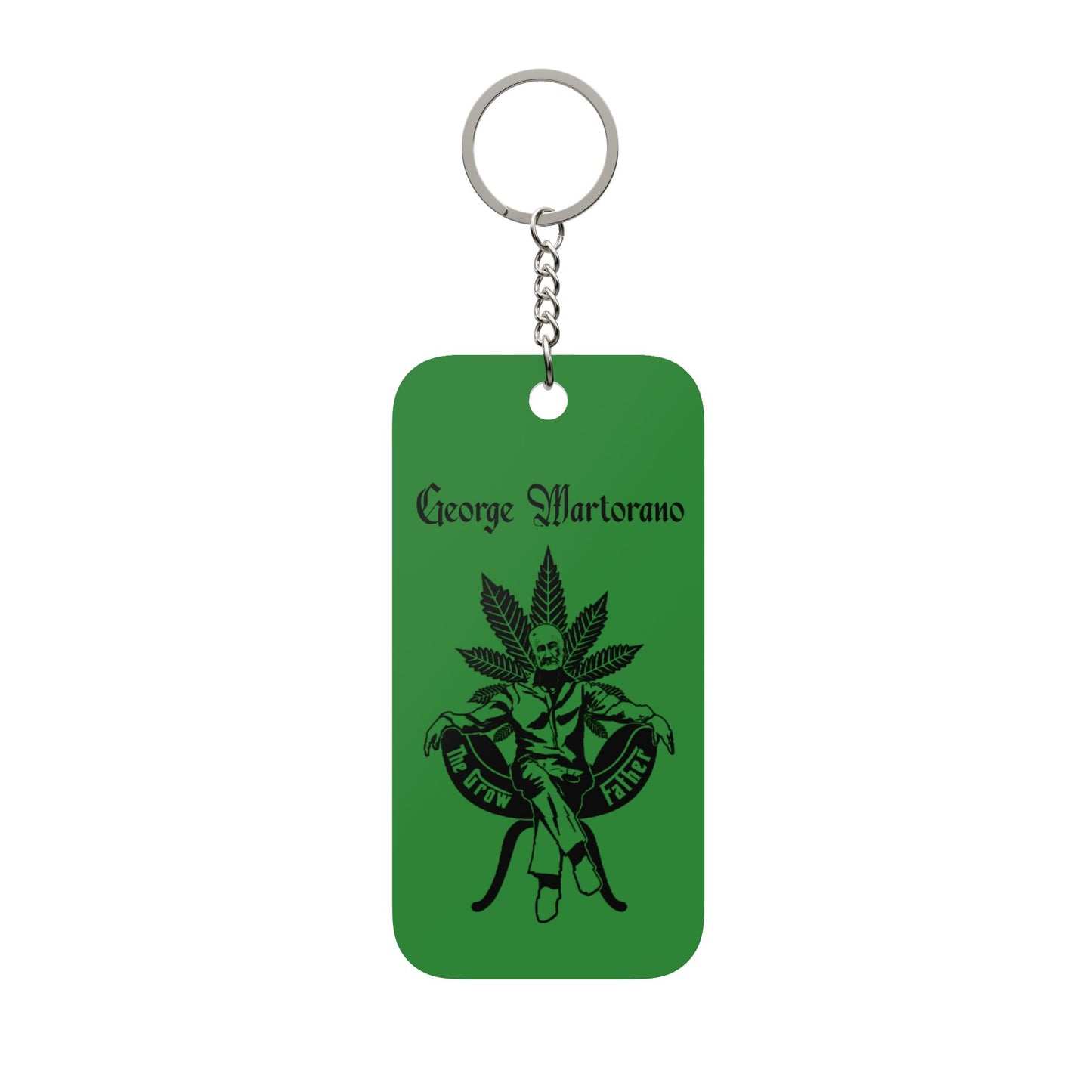 The Growfather Double-Sided Keychain Charm — 'Life Without Parole' Cannabis Keyring