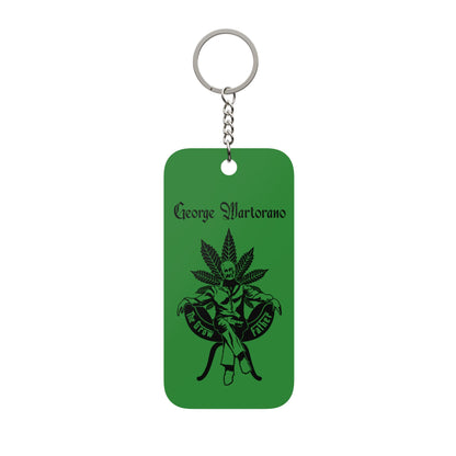 The Growfather Double-Sided Keychain Charm — 'Life Without Parole' Cannabis Keyring