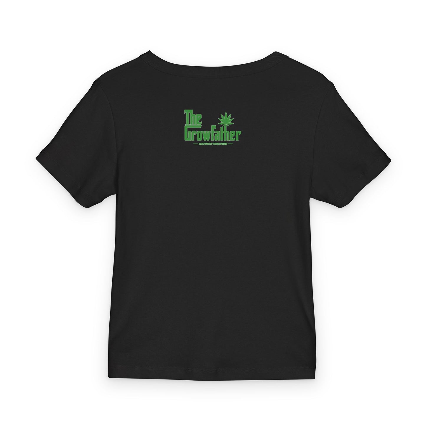 Life Without Parole Baby Tee — Organic Rib Crop Tee with Green Text
