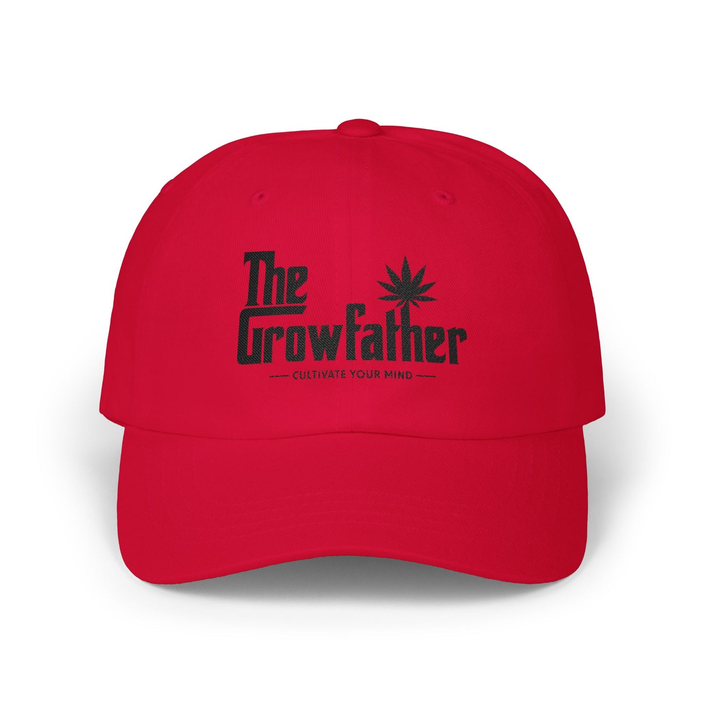 Dad Cap — "The Growfather" Embroidered Cannabis Humor Hat
